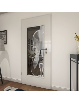 Lichtausschnitt Geige Gelasert Auf Grauglas