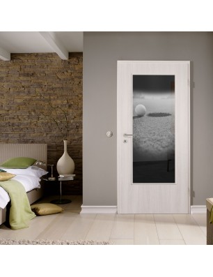 Lichtausschnitt Golf Gelasert Auf Grauglas