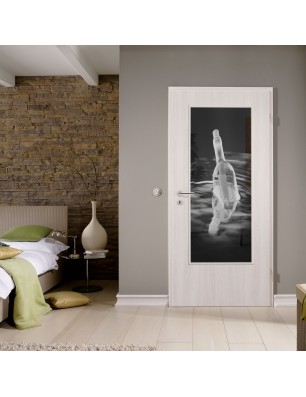 Lichtausschnitt Nachricht Gelasert Auf Grauglas