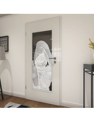 Lichtausschnitt Ready Gelasert Auf Grauglas