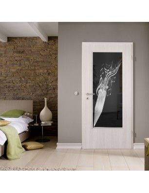 Lichtausschnitt Komponieren Gelasert Auf Grauglas