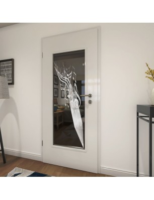 Lichtausschnitt Komponieren Gelasert Auf Grauglas