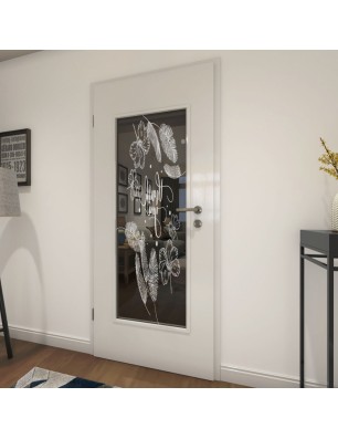 Lichtausschnitt Thank You Gelasert Auf Grauglas