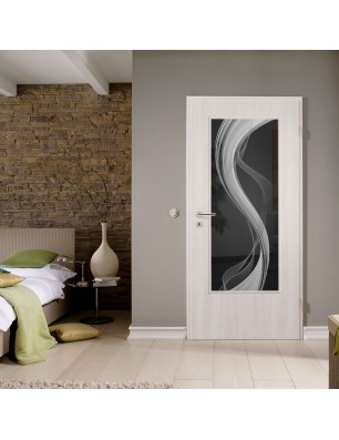 Lichtausschnitt Abstrakt 2 Gelasert Auf Grauglas