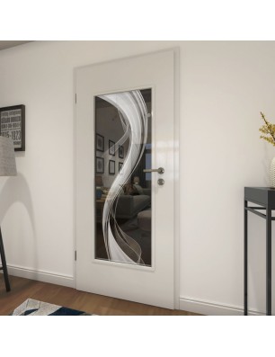 Lichtausschnitt Abstrakt 2 Gelasert Auf Grauglas