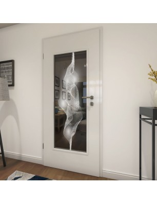 Lichtausschnitt Abstrakt 4 Gelasert Auf Grauglas