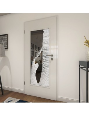 Lichtausschnitt Rüssel Gelasert Auf Grauglas