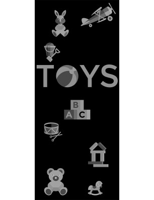 Lichtausschnitt Toys Gelasert Auf Grauglas