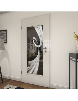 Lichtausschnitt Abstrakt 5 Gelasert Auf Grauglas