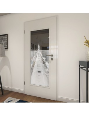 Lichtausschnitt Wellenbrecher Gelasert Auf Grauglas