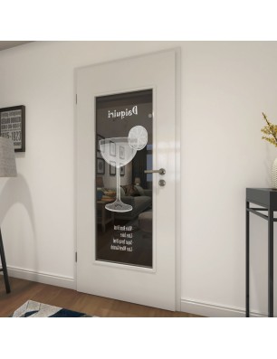 Lichtausschnitt Daiquiri Gelasert Auf Grauglas