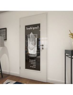 Lichtausschnitt Long Island Gelasert Auf Grauglas