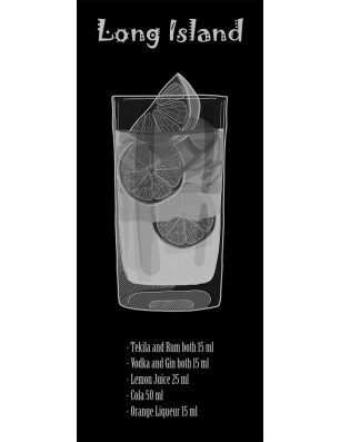 Lichtausschnitt Long Island Gelasert Auf Grauglas