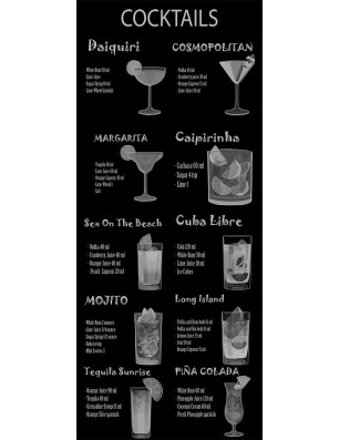 Lichtausschnitt Cocktails Gelasert Auf Grauglas