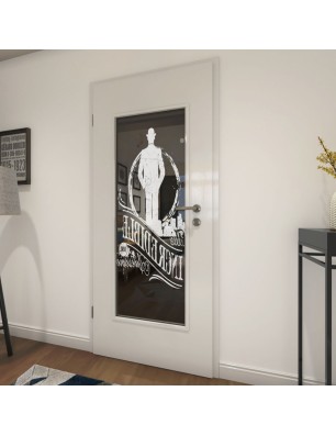 Lichtausschnitt Mr. Incredible Gelasert Auf Grauglas