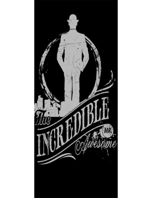 Lichtausschnitt Mr. Incredible Gelasert Auf Grauglas