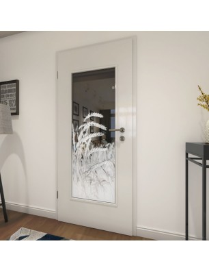 Lichtausschnitt Ernte Gelasert Auf Grauglas