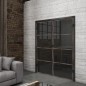 Ganzglastür Loft Rosteisen Genietet 02 Auf Grauglas Ganzglastür Loft Rosteisen Genietet 02 Auf Grauglas