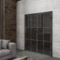Ganzglastür Loft Rosteisen Genietet 07 Auf Grauglas Ganzglastür Loft Rosteisen Genietet 07 Auf Grauglas