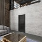 Ganzglastür Loft Schwarzlack 16 Auf Grauglas Ganzglastür Loft Schwarzlack 16 Auf Grauglas