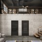 Ganzglastür Loft Schwarzlack 16 Auf Grauglas Ganzglastür Loft Schwarzlack 16 Auf Grauglas