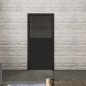 Ganzglastür Loft Schwarzlack 22 Auf Grauglas Ganzglastür Loft Schwarzlack 22 Auf Grauglas