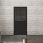 Ganzglastür Loft Schwarzlack 24 Auf Grauglas Ganzglastür Loft Schwarzlack 24 Auf Grauglas