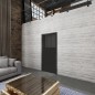 Ganzglastür Loft Schwarzlack 29 Auf Grauglas Ganzglastür Loft Schwarzlack 29 Auf Grauglas