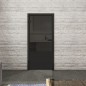 Ganzglastür Loft Schwarzlack 33 Auf Grauglas Ganzglastür Loft Schwarzlack 33 Auf Grauglas