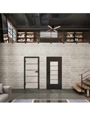 Ganzglastür Loft Rosteisen Genietet 01 Blickdicht