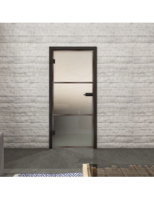 Ganzglastür Loft Rosteisen Genietet 03 Blickdicht