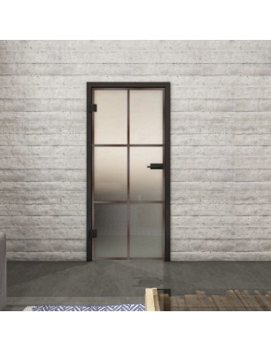 Ganzglastür Loft Rosteisen Genietet 07 Blickdicht