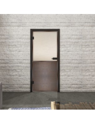 Ganzglastür Loft Rosteisen Genietet 16 Blickdicht