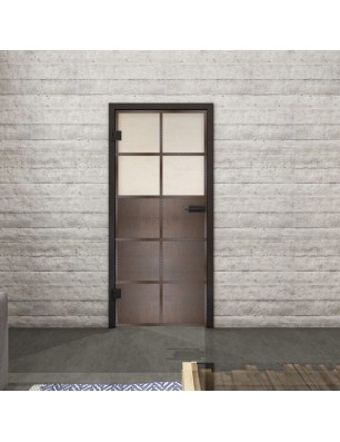 Ganzglastür Loft Rosteisen Genietet 17 Blickdicht