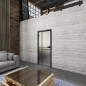 Ganzglastür Loft Schwarzlack 21 Blickdicht Ganzglastür Loft Schwarzlack 21 Blickdicht