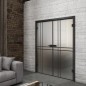 Ganzglastür Loft Schwarzlack 21 Blickdicht Ganzglastür Loft Schwarzlack 21 Blickdicht