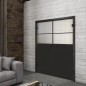 Ganzglastür Loft Schwarzlack 22 Blickdicht Ganzglastür Loft Schwarzlack 22 Blickdicht