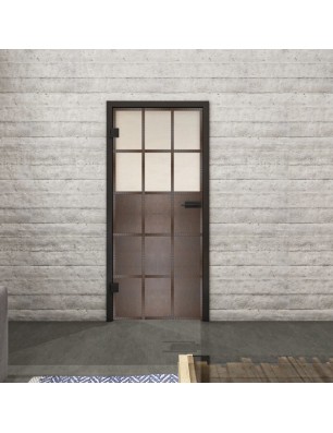 Ganzglastür Loft Rosteisen Genietet 21 Blickdicht