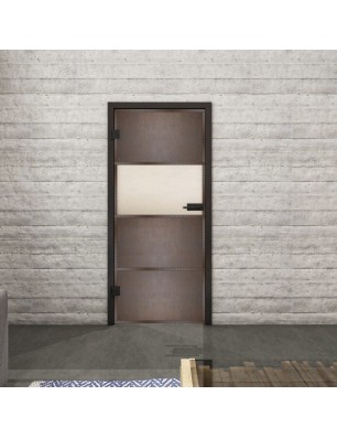 Ganzglastür Loft Rosteisen Genietet 26 Blickdicht