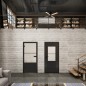 Ganzglastür Loft Schwarzlack 33 Blickdicht Ganzglastür Loft Schwarzlack 33 Blickdicht