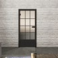 Ganzglastür Loft Schwarzlack 37 Blickdicht Ganzglastür Loft Schwarzlack 37 Blickdicht