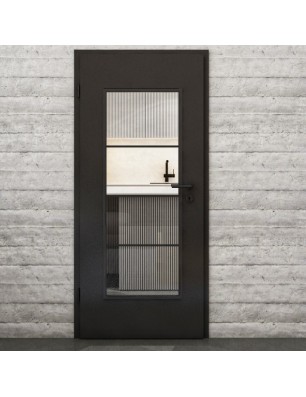 Lichtausschnitt Loft Schwarzlack 02 Auf Klarglas