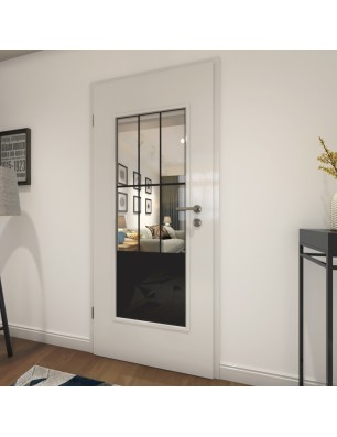 Lichtausschnitt Loft Schwarzlack 03 Auf Klarglas