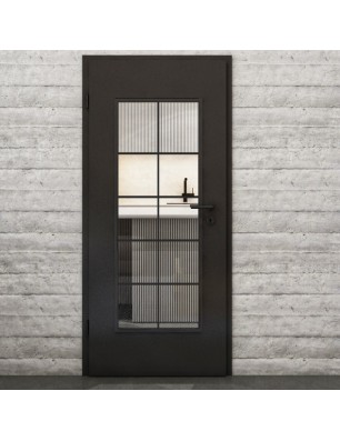 Lichtausschnitt Loft Schwarzlack 05 Auf Klarglas