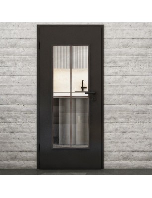 Lichtausschnitt Loft Rosteisen Genietet 08 Auf Klarglas