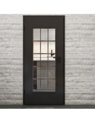 Lichtausschnitt Loft Rosteisen Genietet 09 Auf Klarglas