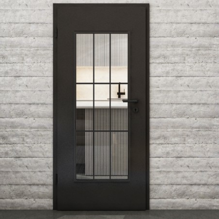 Lichtausschnitt Loft Schwarzlack 11 Auf Klarglas