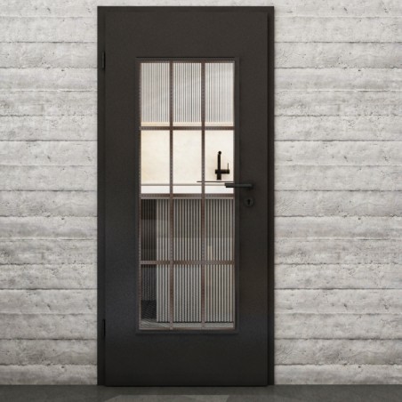 Lichtausschnitt Loft Rosteisen Genietet 10 Auf Klarglas