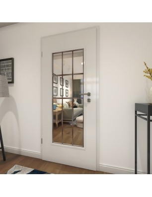 Lichtausschnitt Loft Rosteisen Genietet 10 Auf Klarglas