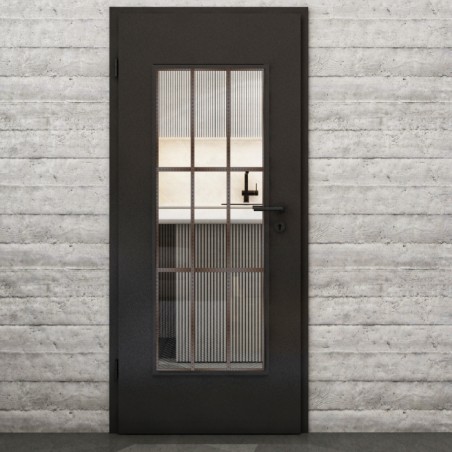 Lichtausschnitt Loft Rosteisen Genietet 11 Auf Klarglas